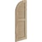 Ekena Millwork Riverwood 2 Equal Louver w/Quarter Round Arch Top Faux Wood Shutters, 12W x 48H 36 Low Side, PR SHULVQ12X48RWPR - alternate 6